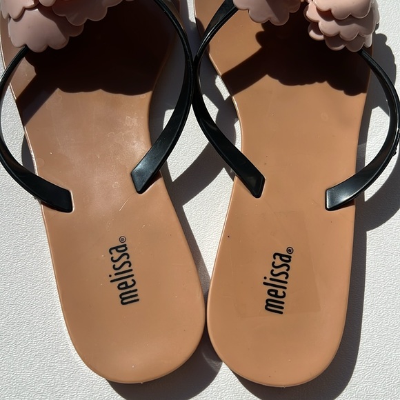 Melissa sandals Pink Floral vacation resort wear neutral cute feminine 8 - Picture 8 of 11